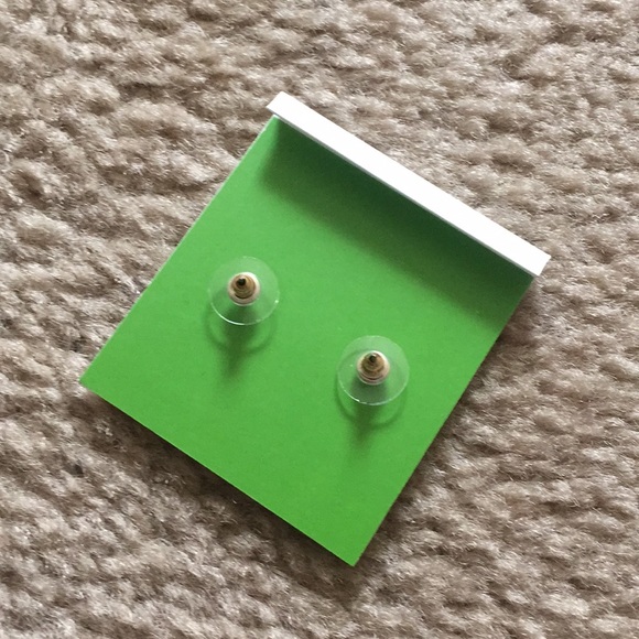 Kate Spade gold diamond stud earrings - Picture 6 of 6